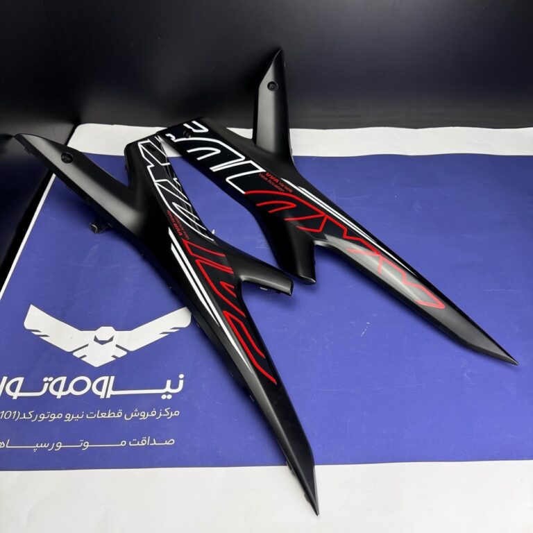 فلاپ (کاور) ایکس مشکی مات برچسب سفید قرمز طرح ایروکس R155 | اورجینال نیرو موتور | جفت