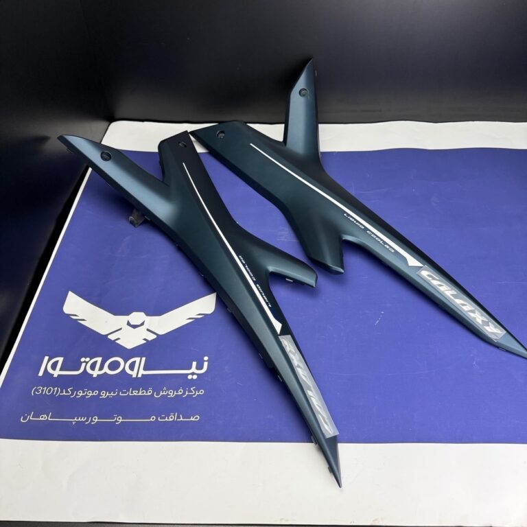 فلاپ (کاور) ایکس سورمه‌ای مات برچسب سفید طرح ایروکس R155 | اورجینال نیرو موتور | جفت