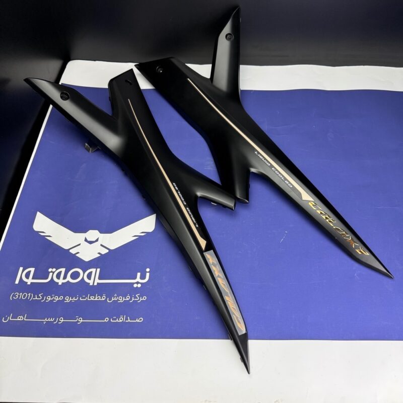 فلاپ (کاور) ایکس مشکی مات برچسب طلایی طرح ایروکس R155 | اورجینال نیرو موتور | جفت